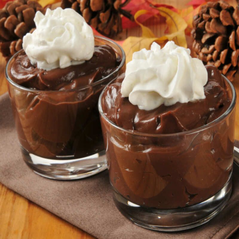 Chocolate Stout Pudding With Whiskey Cream