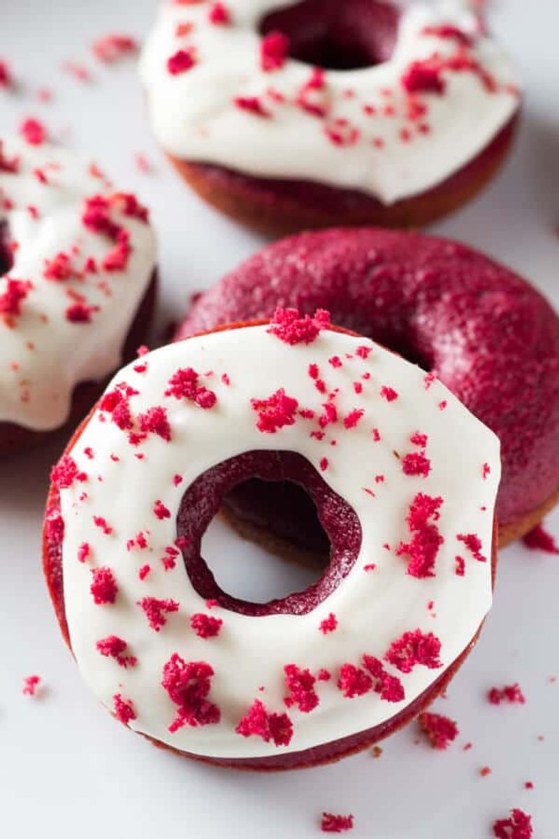 Baked Red Velvet Donuts