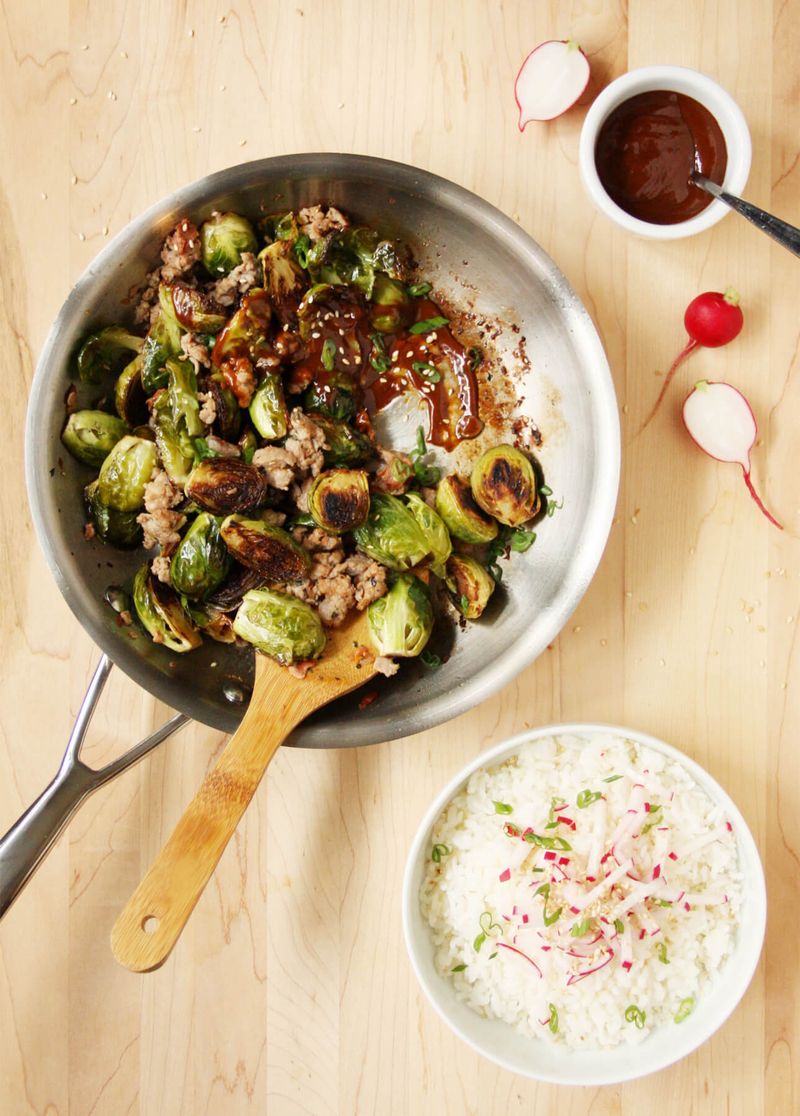 Spicy Asian Fusion Sprouts