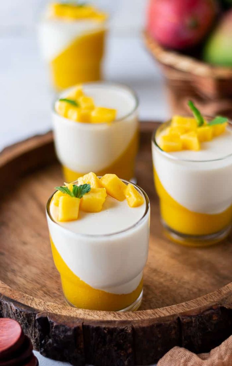 Coconut Mango Panna Cotta Verrine