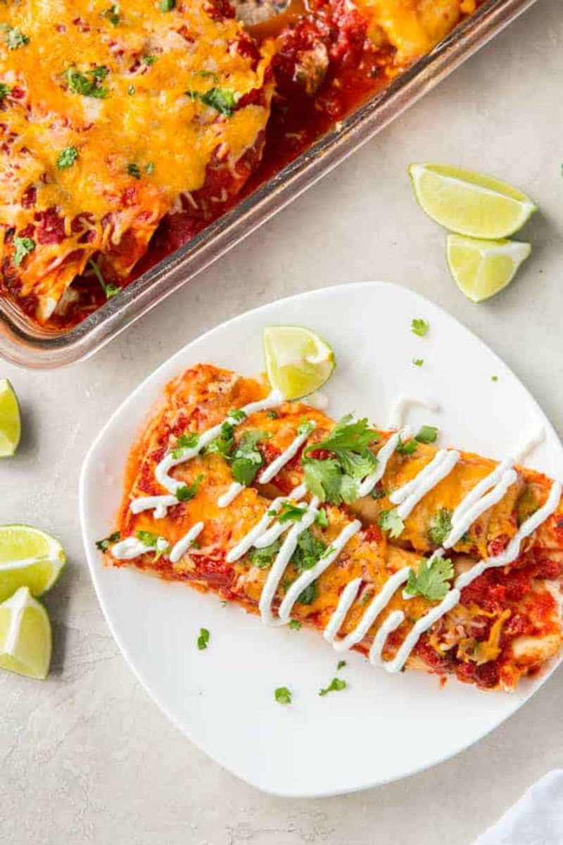 Spicy Turkey Enchiladas