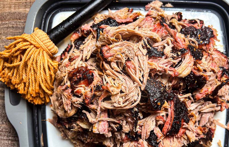 Pulled Pork Shoulder With Apple Cider Mop