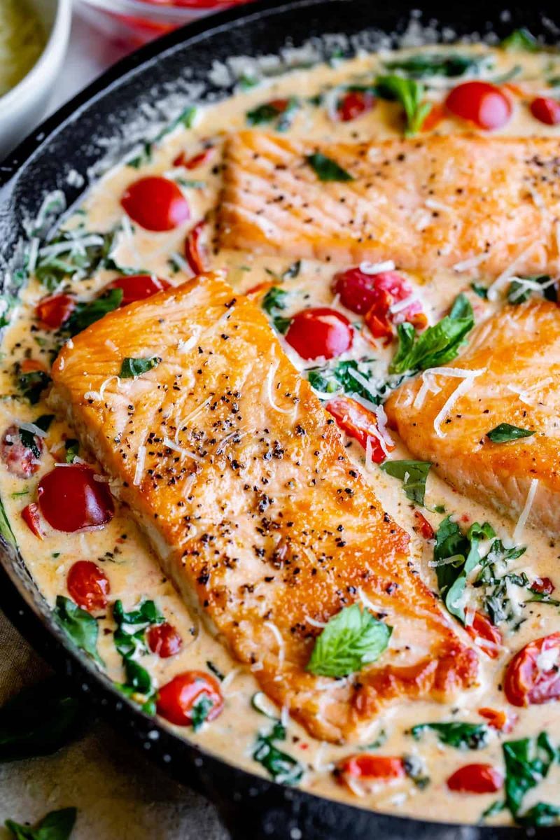 Creamy Garlic Tuscan Salmon