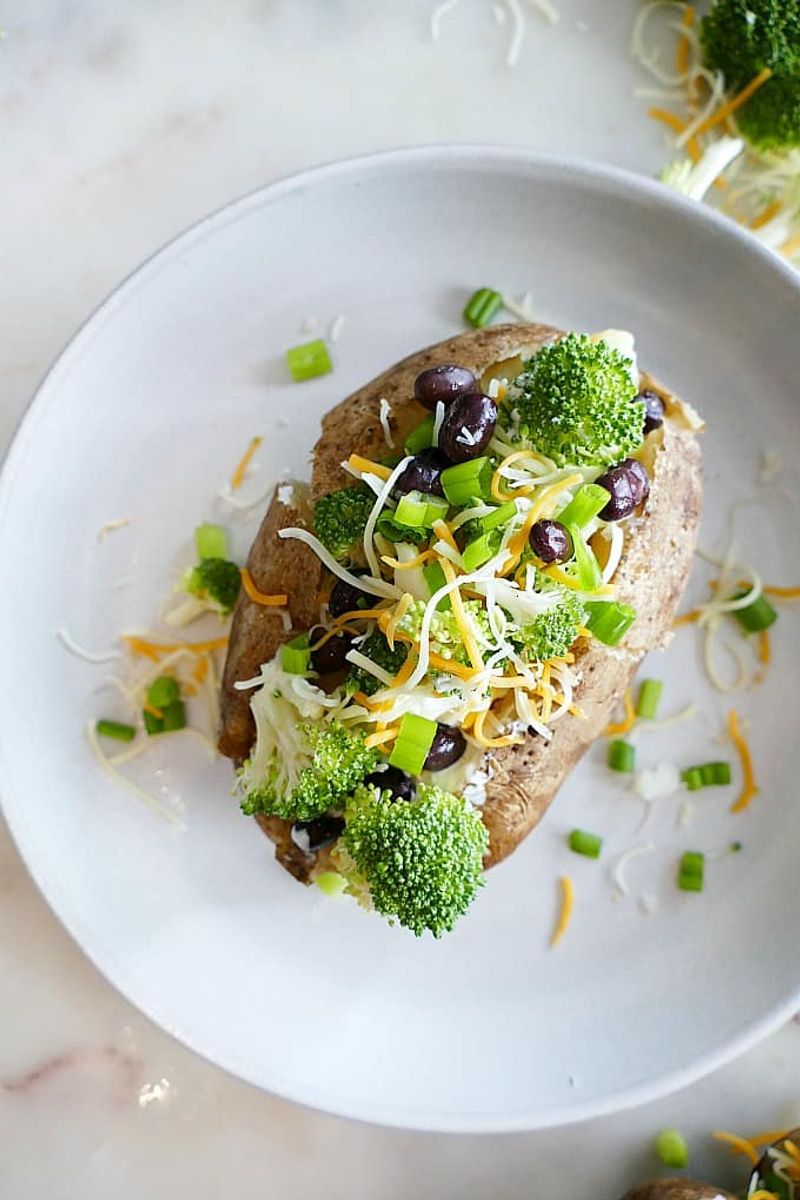 Microwave Baked Potato Bar