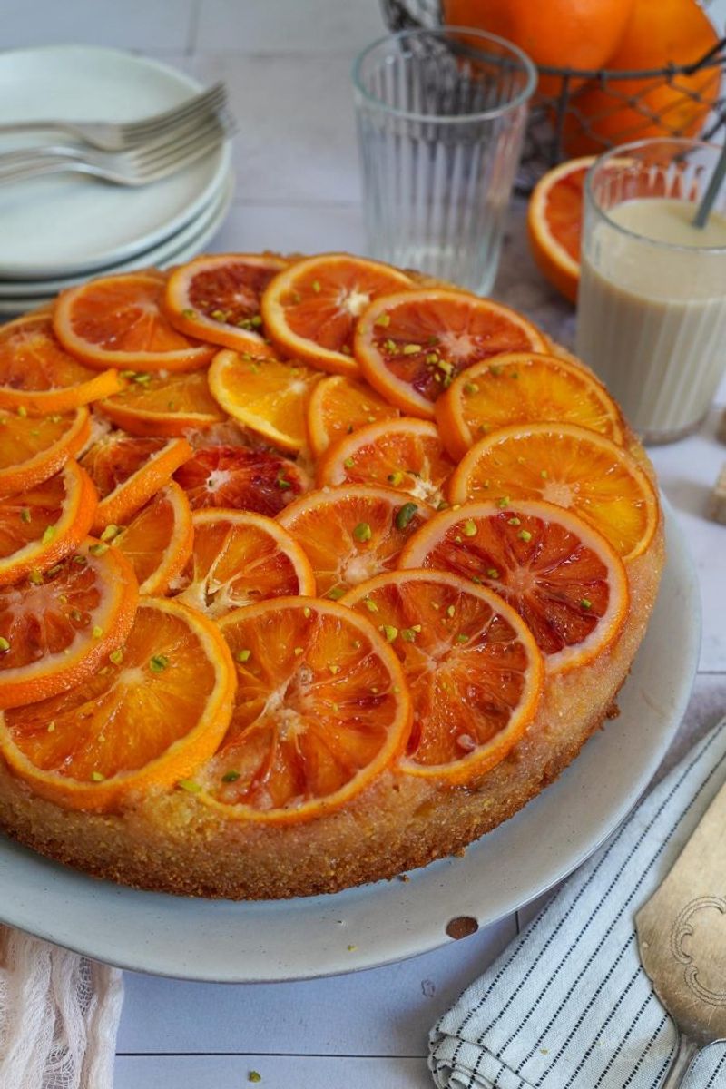Blood Orange Polenta Cake