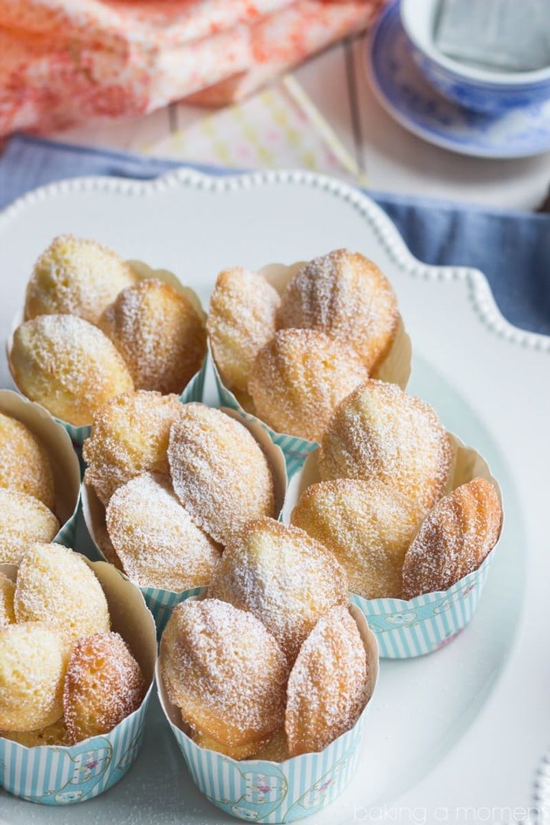 Orange Blossom Honey Madeleines