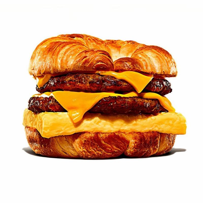 Burger King's Double Croissan'wich With Double Sausage