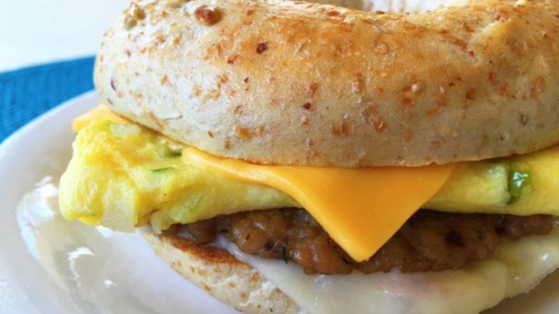 Spanish Omelette Bagel