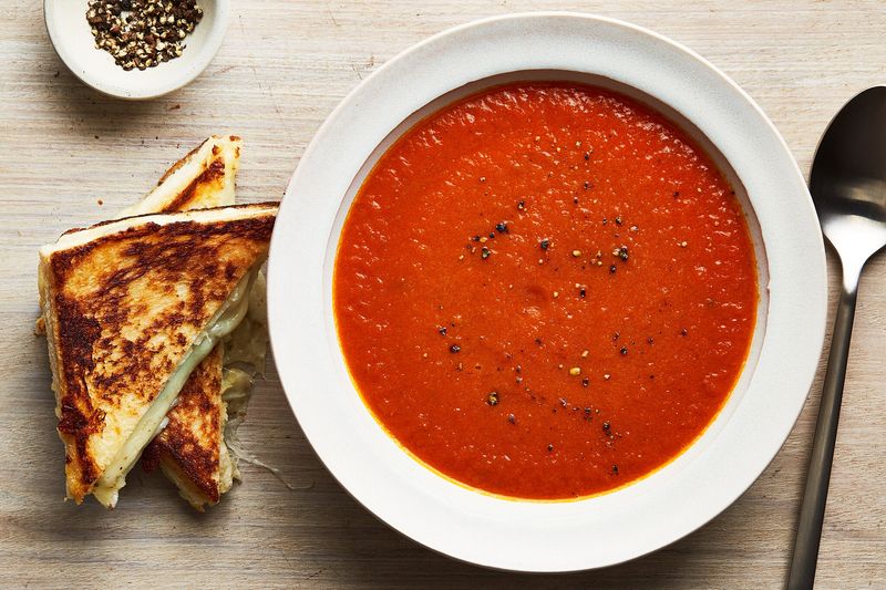 Grilled Cheese And Tomato Soup