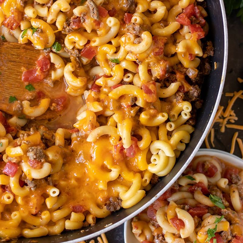 Cheeseburger Pasta Skillet