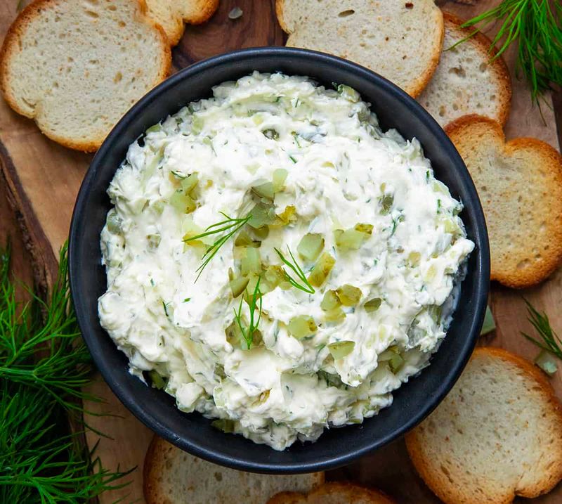 Dill Pickle Cream Cheese Dip
