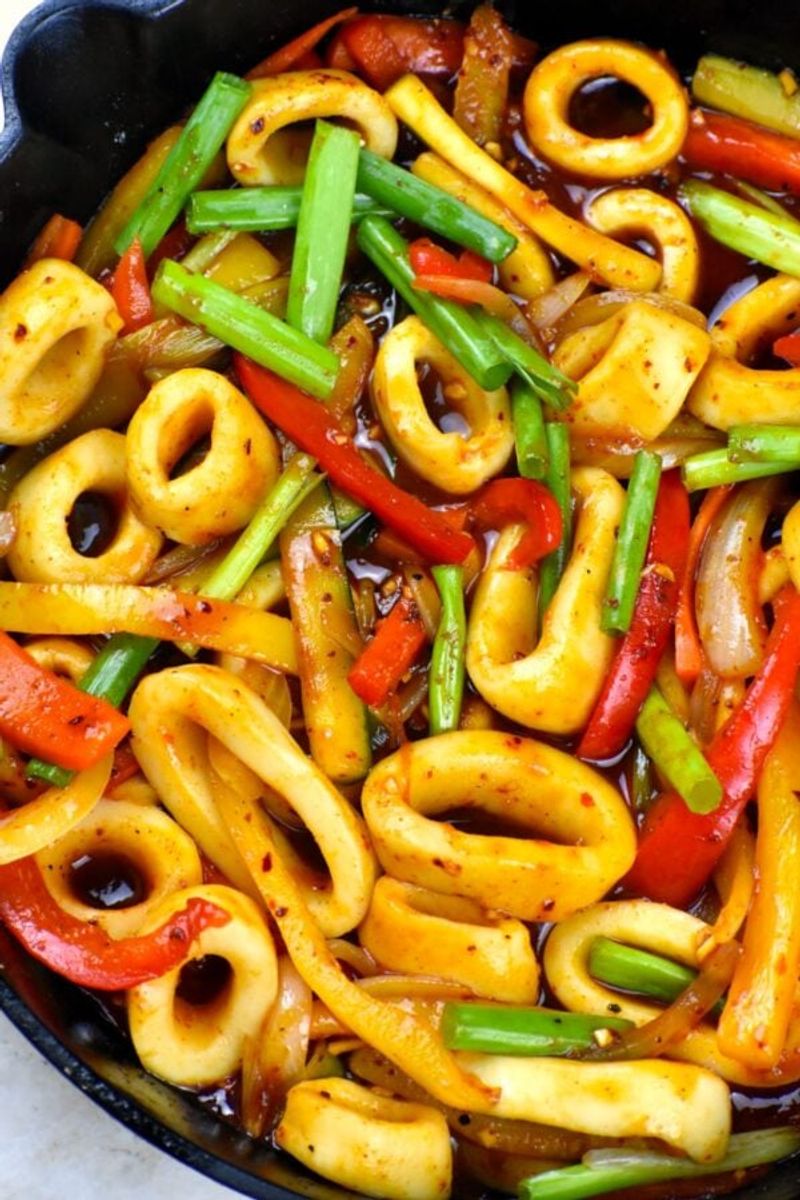 Spicy Calamari Stir-Fry