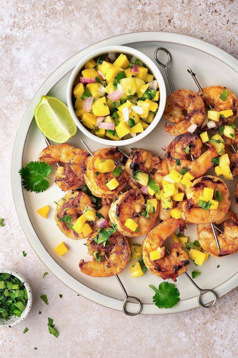 Spicy Mango Lime Grilled Shrimp