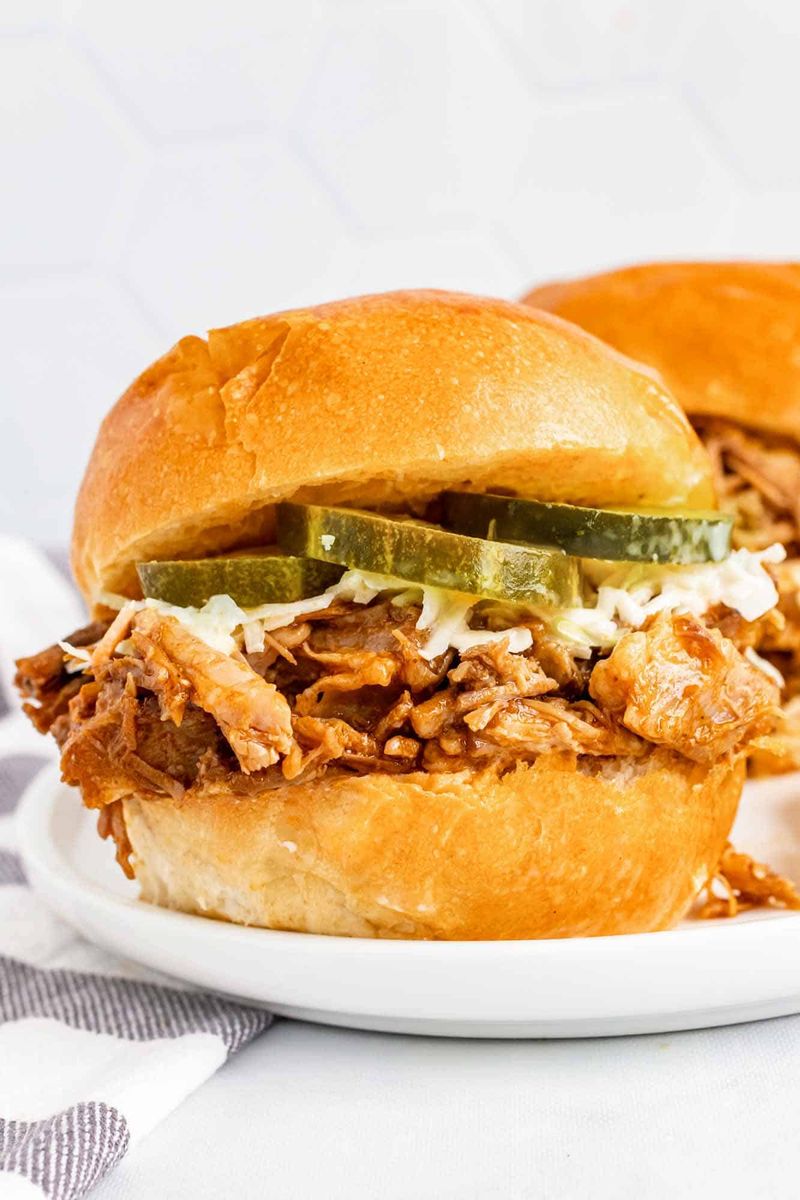 Slow-Cooker Pulled Pork Sandwiches