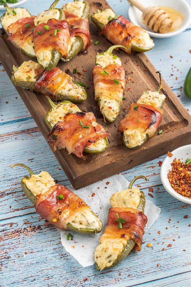 Bacon-Wrapped Jalapeño Poppers