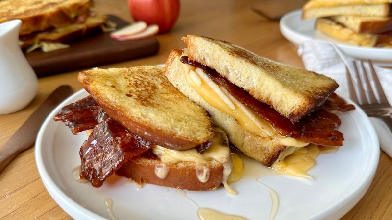 Maple Bourbon French Toast Stack