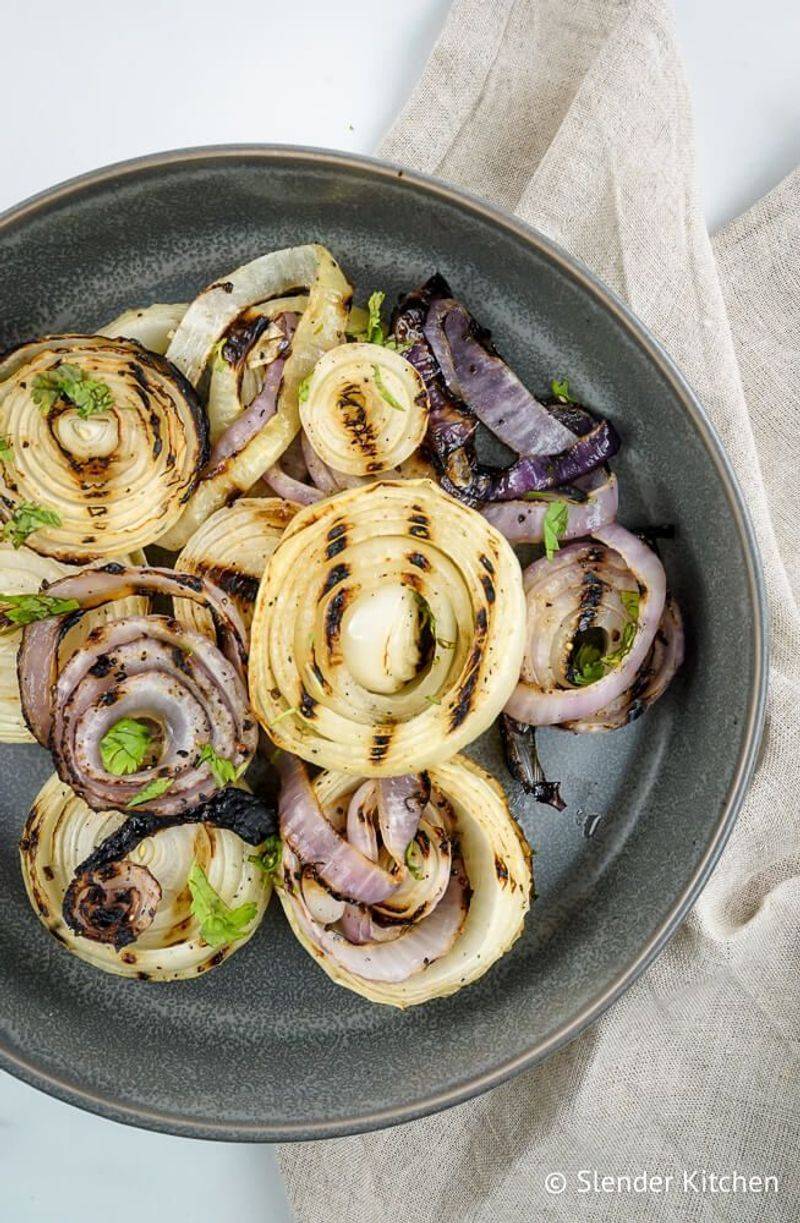 Grilled Red Onion Steaks