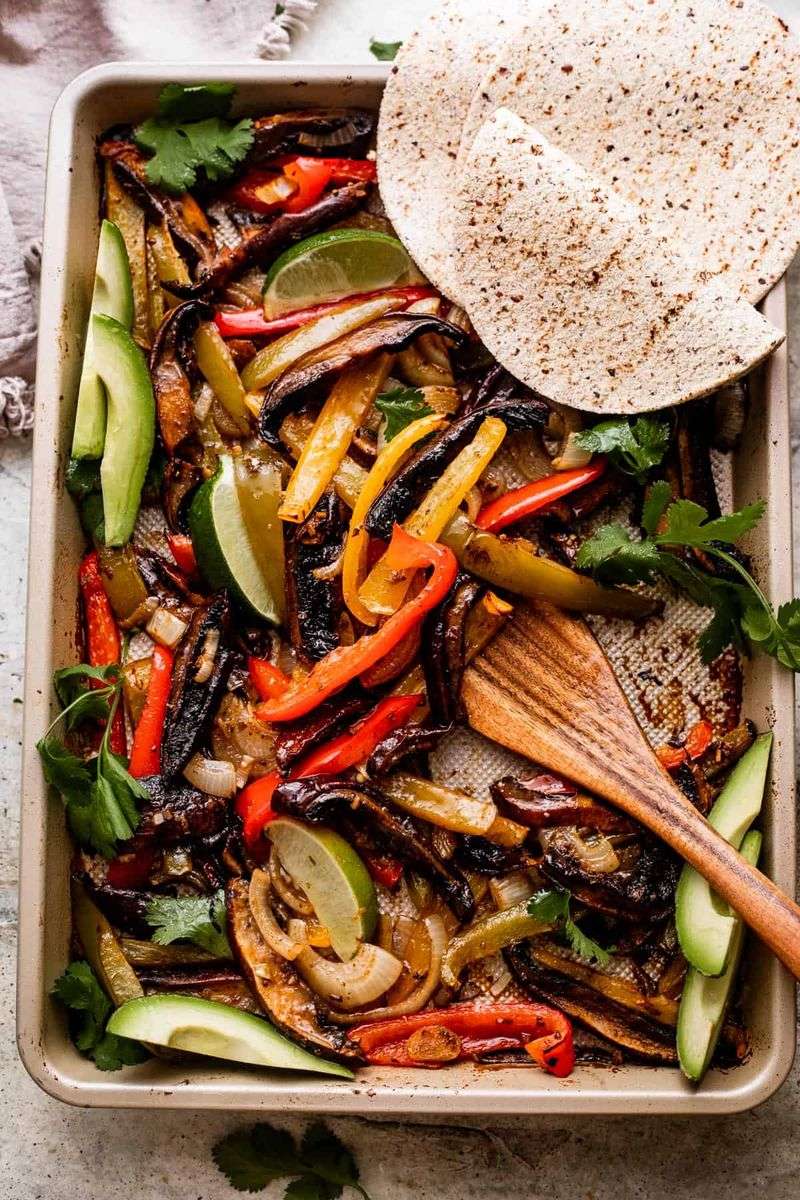 Sheet Pan Mushroom Fajitas