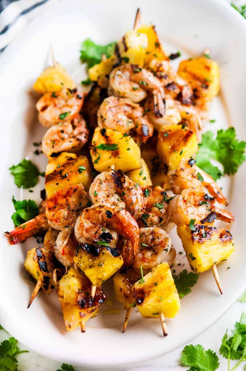 Spicy Shrimp And Pineapple Kabobs