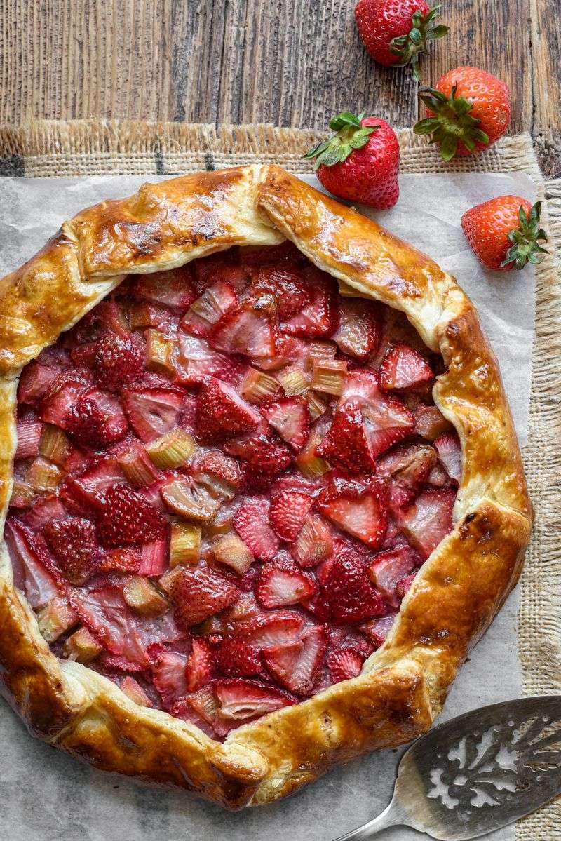 Strawberry Rhubarb Galette