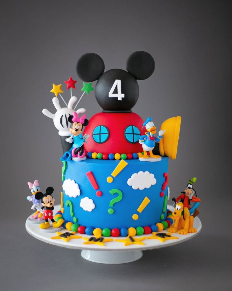 Mickey And Friends Celebration Cake