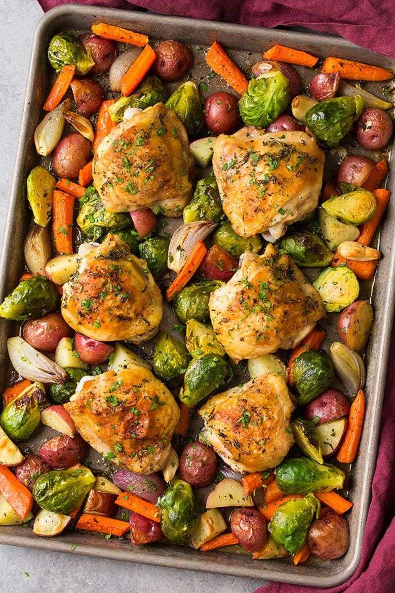 Sheet Pan Chicken And Veggies