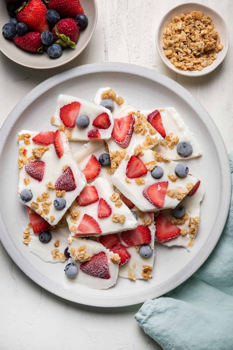 Greek Yogurt Bark With Berries