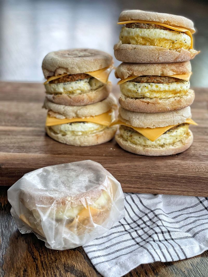 Homemade Freezer Breakfast Sandwiches