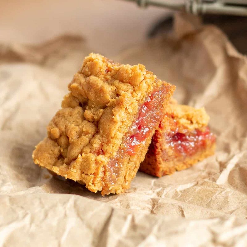 Peanut Butter Jelly Slice