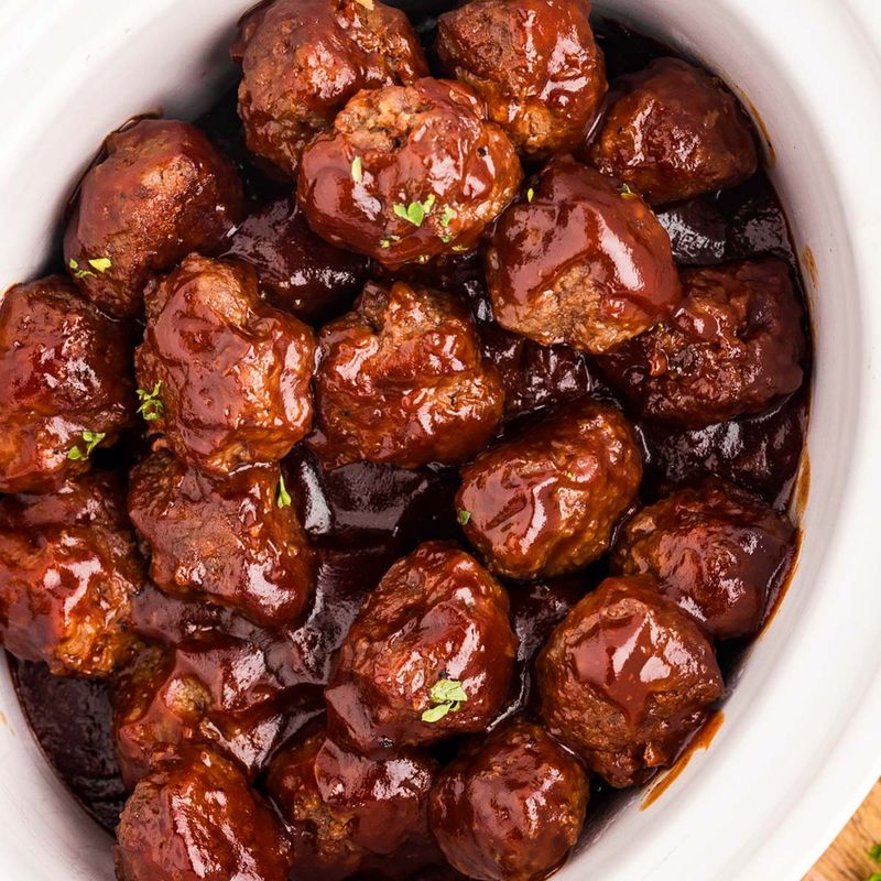 Slow Cooker BBQ Meatballs