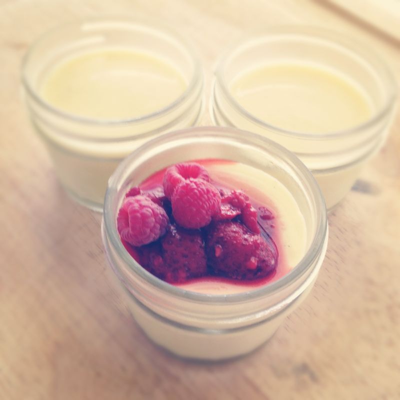 Vanilla Custard In Mason Jars