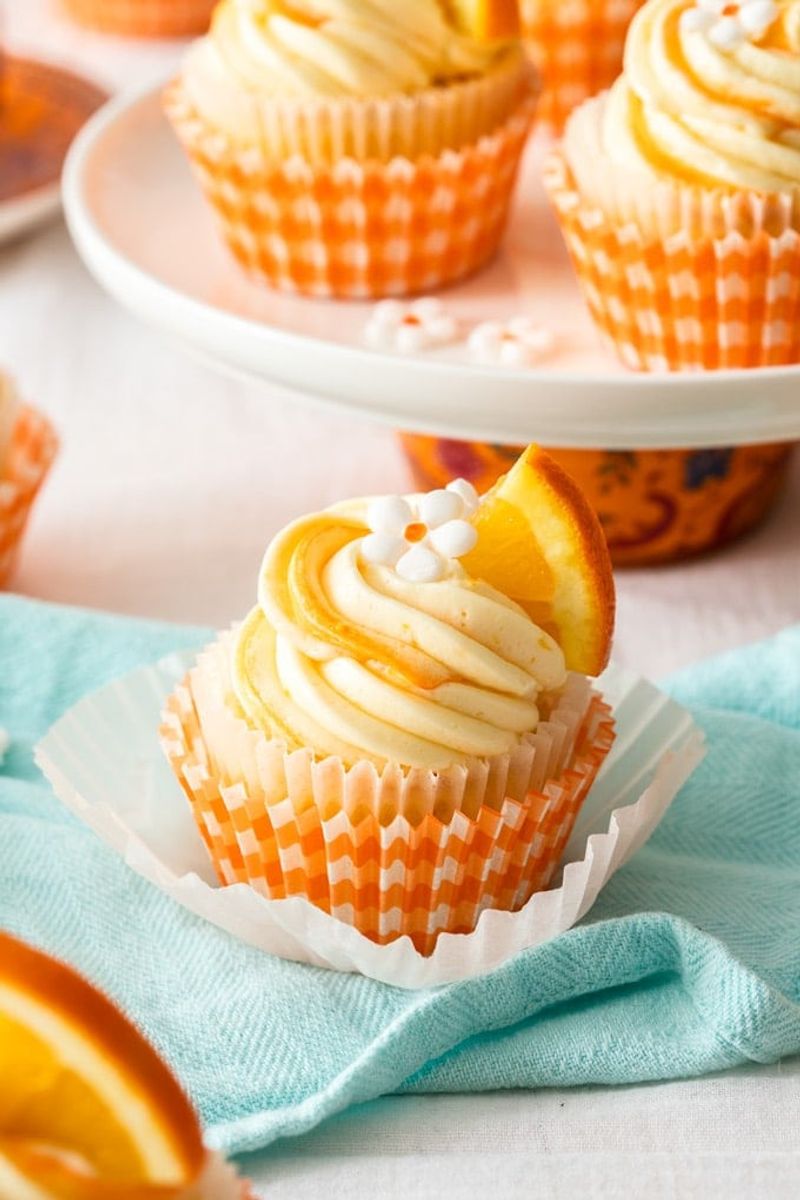 Citrus Cupcakes With Fresh Orange Glaze