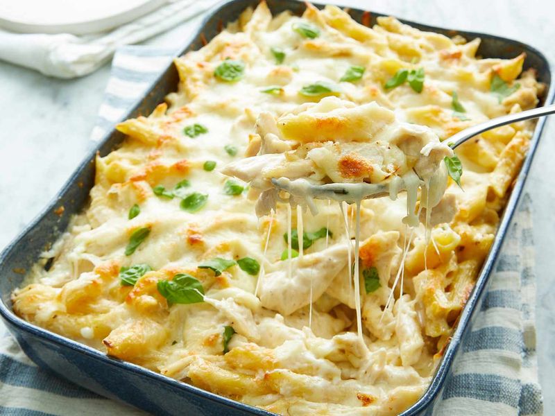Chicken Alfredo Pasta Bake