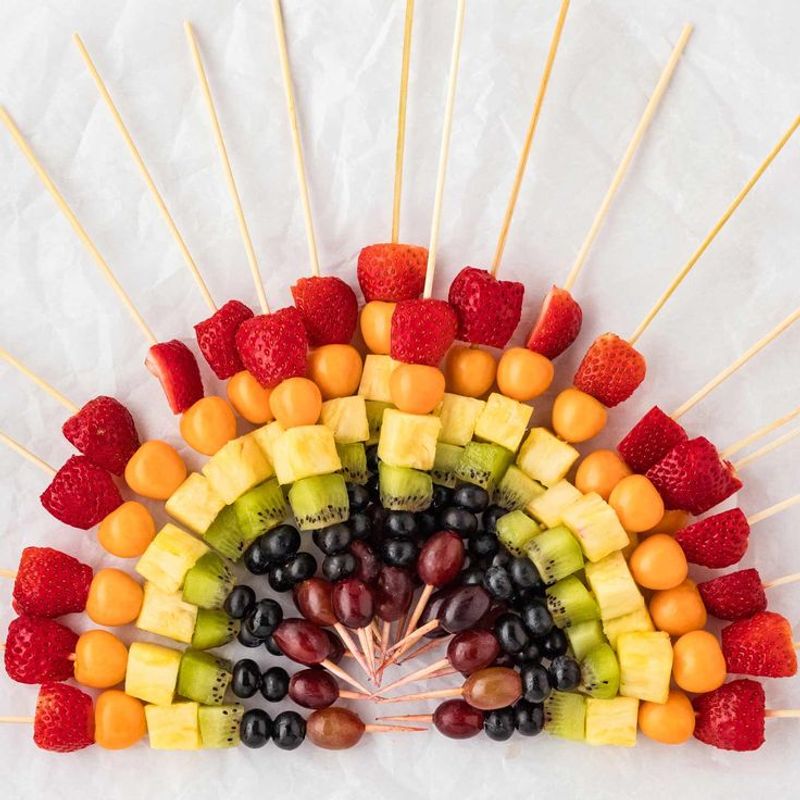Rainbow Fruit Skewers