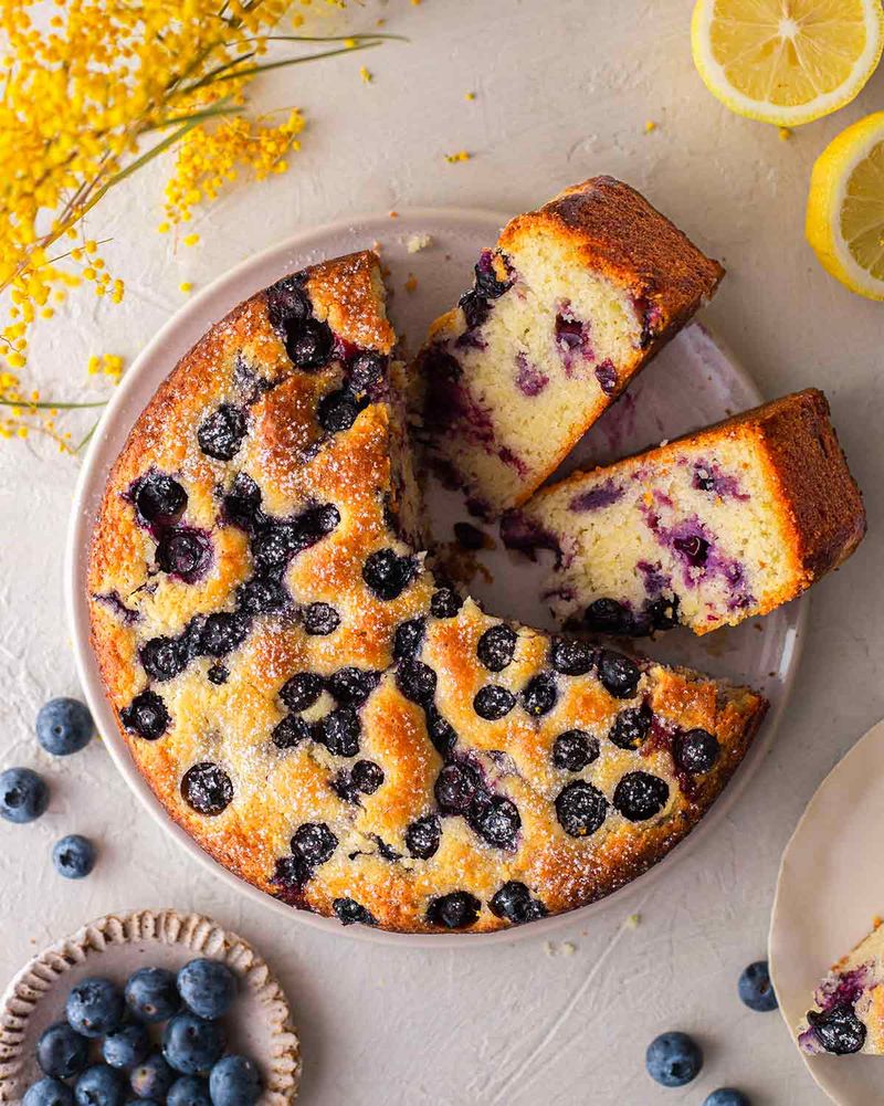 Blueberry Lemon Snack Cake