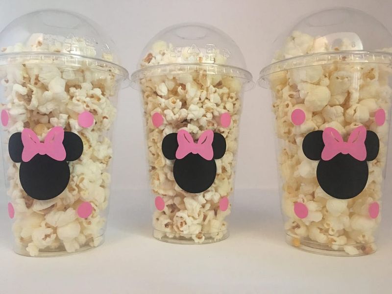 Pink Popcorn Cones