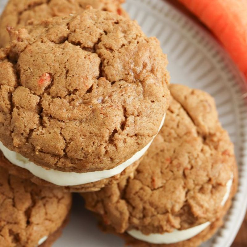 Carrot Cake Sandwich Cookies