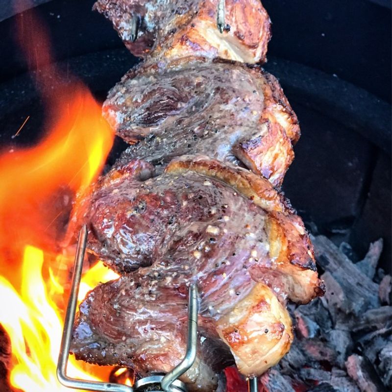 Charred Picanha with Garlic Oil