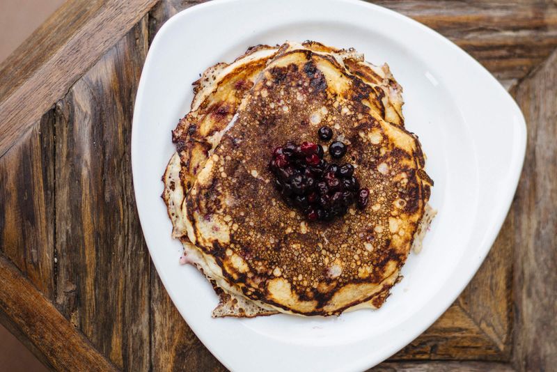 Montana's Huckleberry Sourdough Pancakes