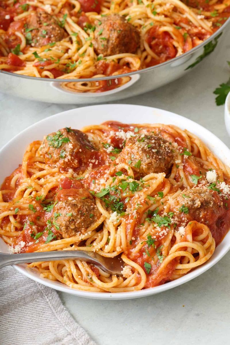 Add Meatballs To The Kids’ Menu Pasta