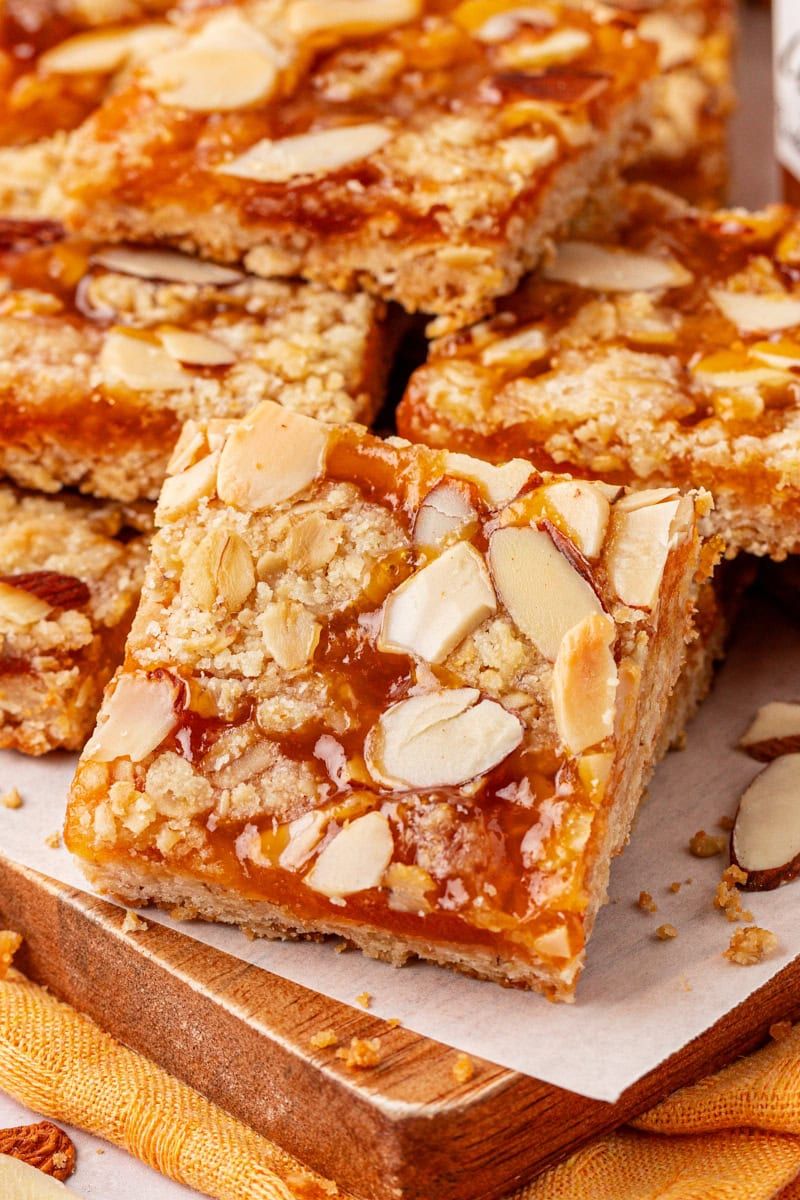 Apricot Almond Crumb Bars
