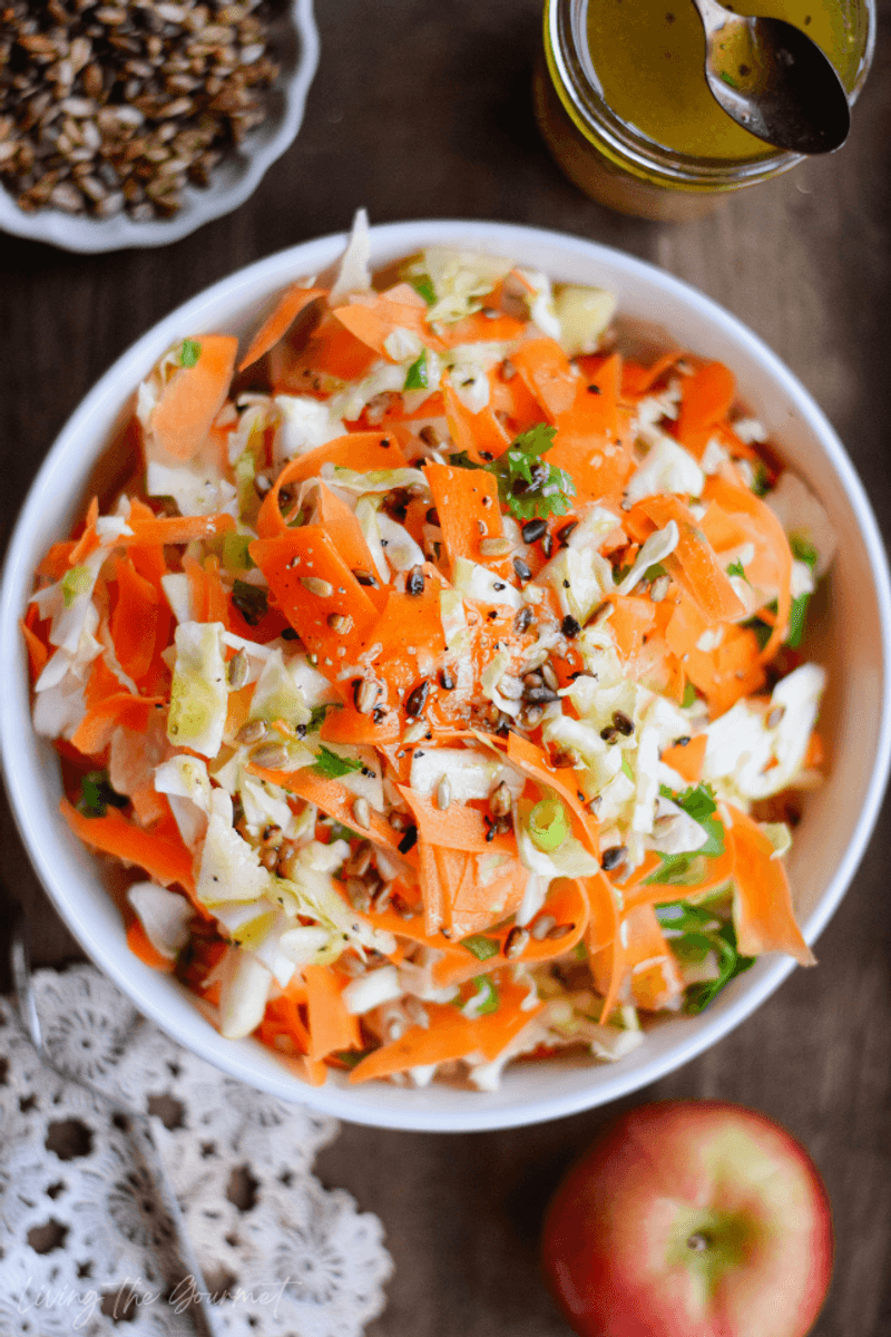Shaved Carrot And Apple Slaw