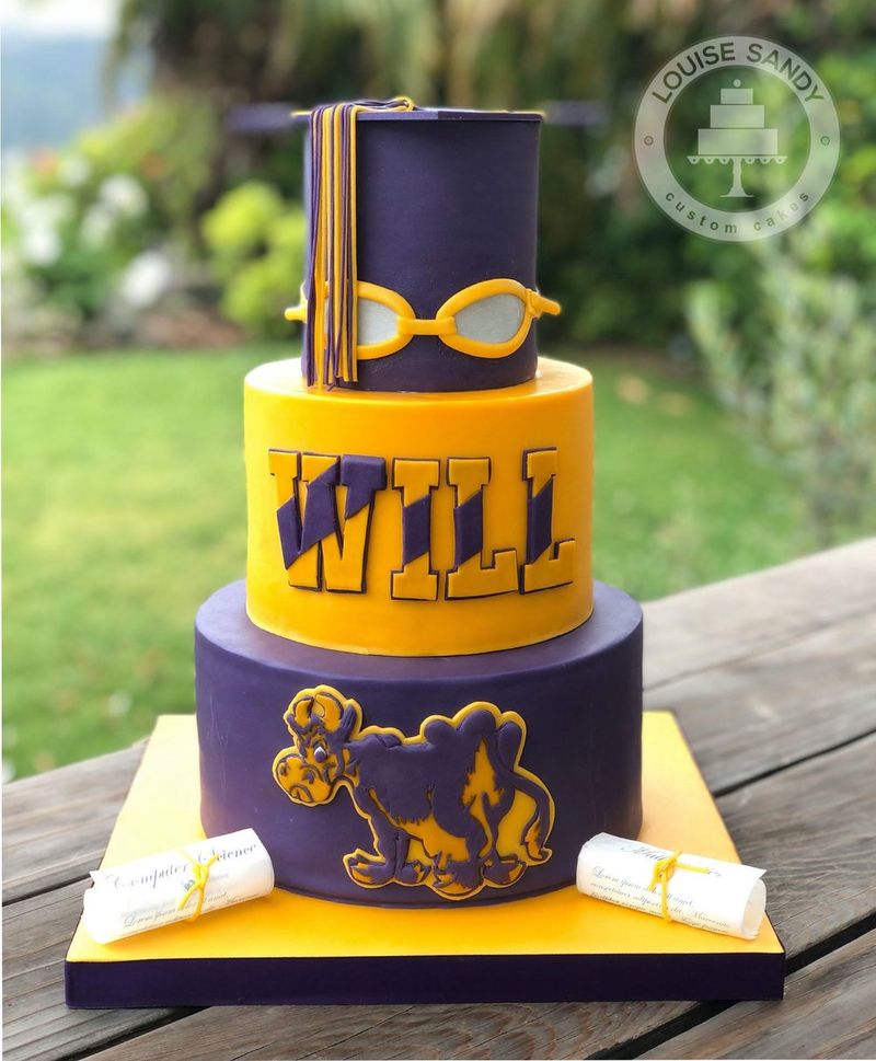 School Mascot Celebration Cake