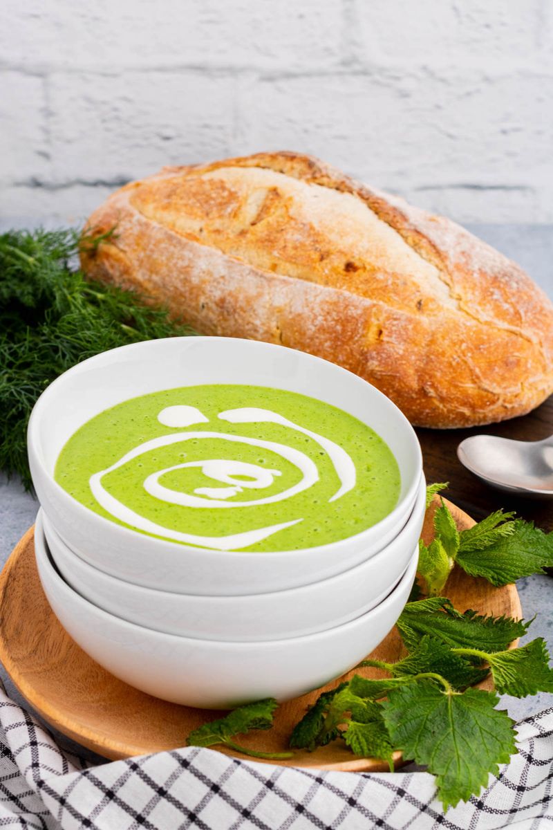Nettle Soup With Crème Fraîche