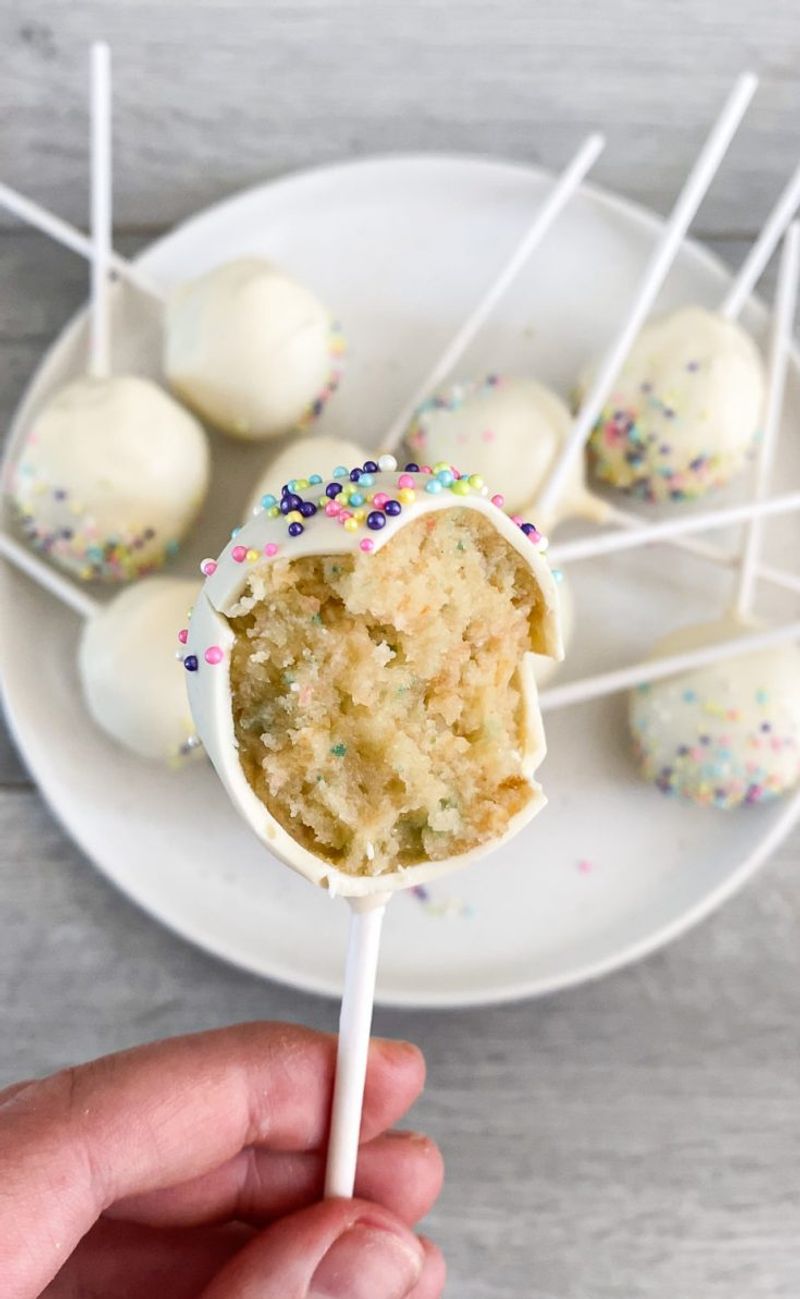 Almond Confetti Cake Pops