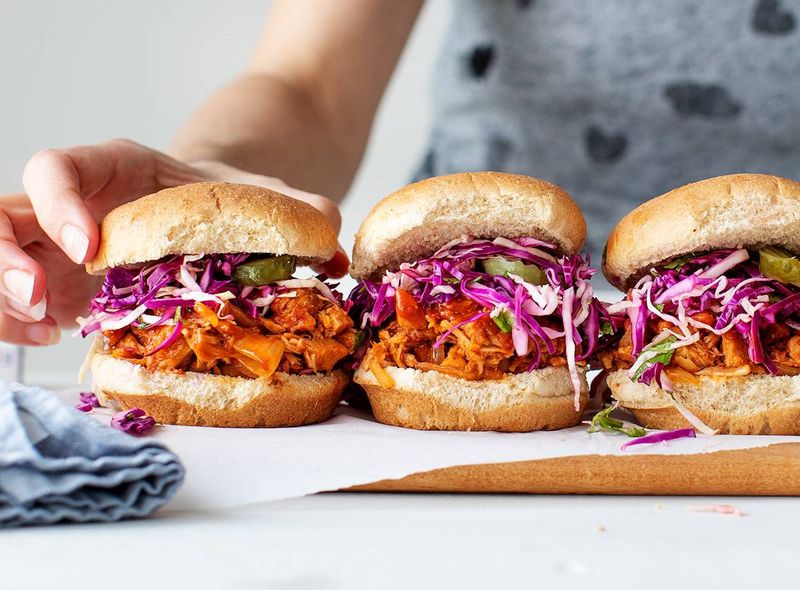 Jackfruit Pulled 'Pork' Sandwiches