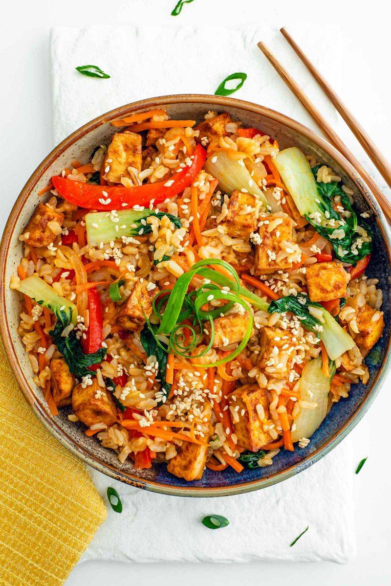 Crispy Tofu Stir-Fry With Veggies