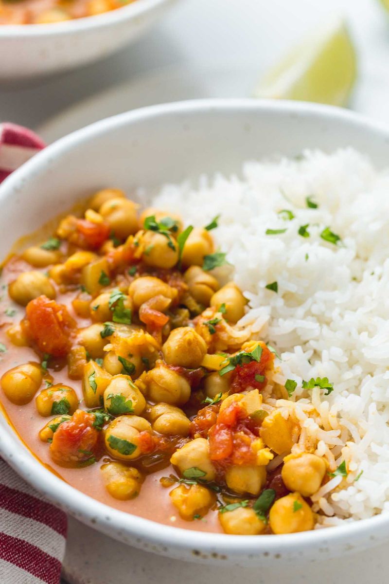 Chickpea Curry With Rice