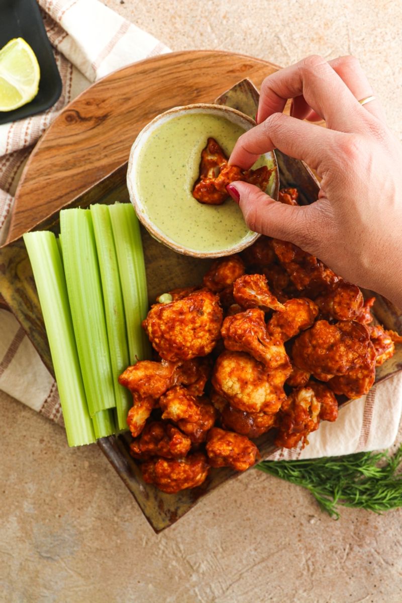 Crispy Buffalo Cauliflower Wings