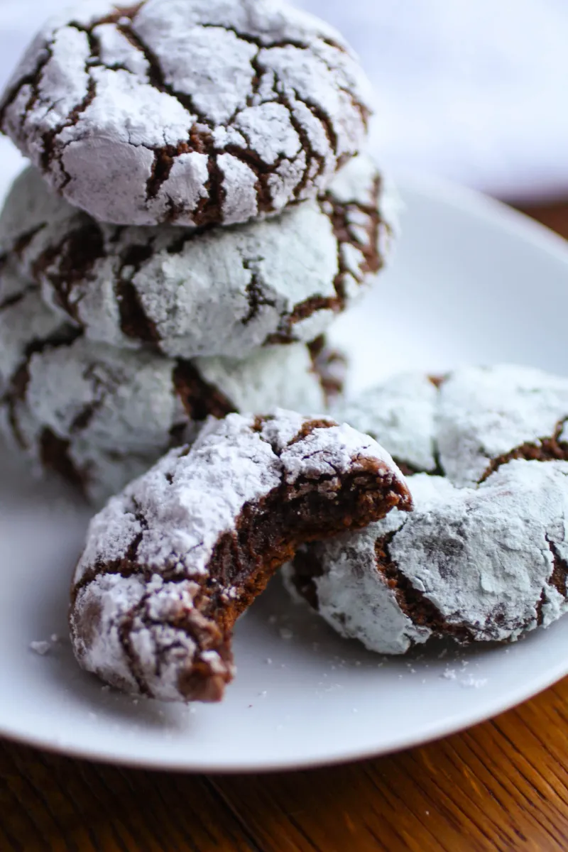 Chocolate Crinkle Cookies With Cayenne